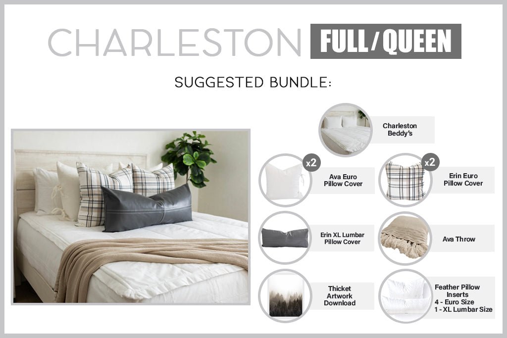 Charleston Luxe Bundle - Premium Home Decor Set for Elegant Living Rooms & Bedrooms | Stylish & Cozy Interior Design Essentials