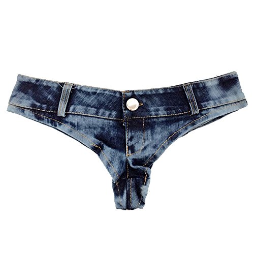 Sexy High Waisted Denim Shorts for Women - Ripped Party Shorts with Thong Cut for Nightclub & Festival Outfits | Perfect for Clubbing, Concerts, and Summer Vacations