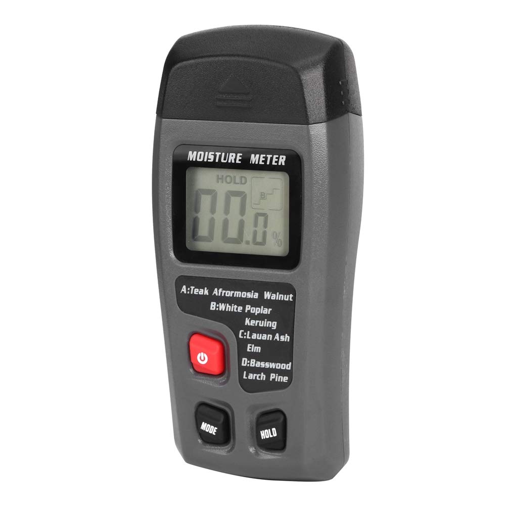 Digital Moisture Meter for Wood - Accurate Moisture Detector for Walnut, Rosewood & Hardwoods | Auto Shutdown Feature | Perfect for Woodworking, Flooring Installation & Furniture Making