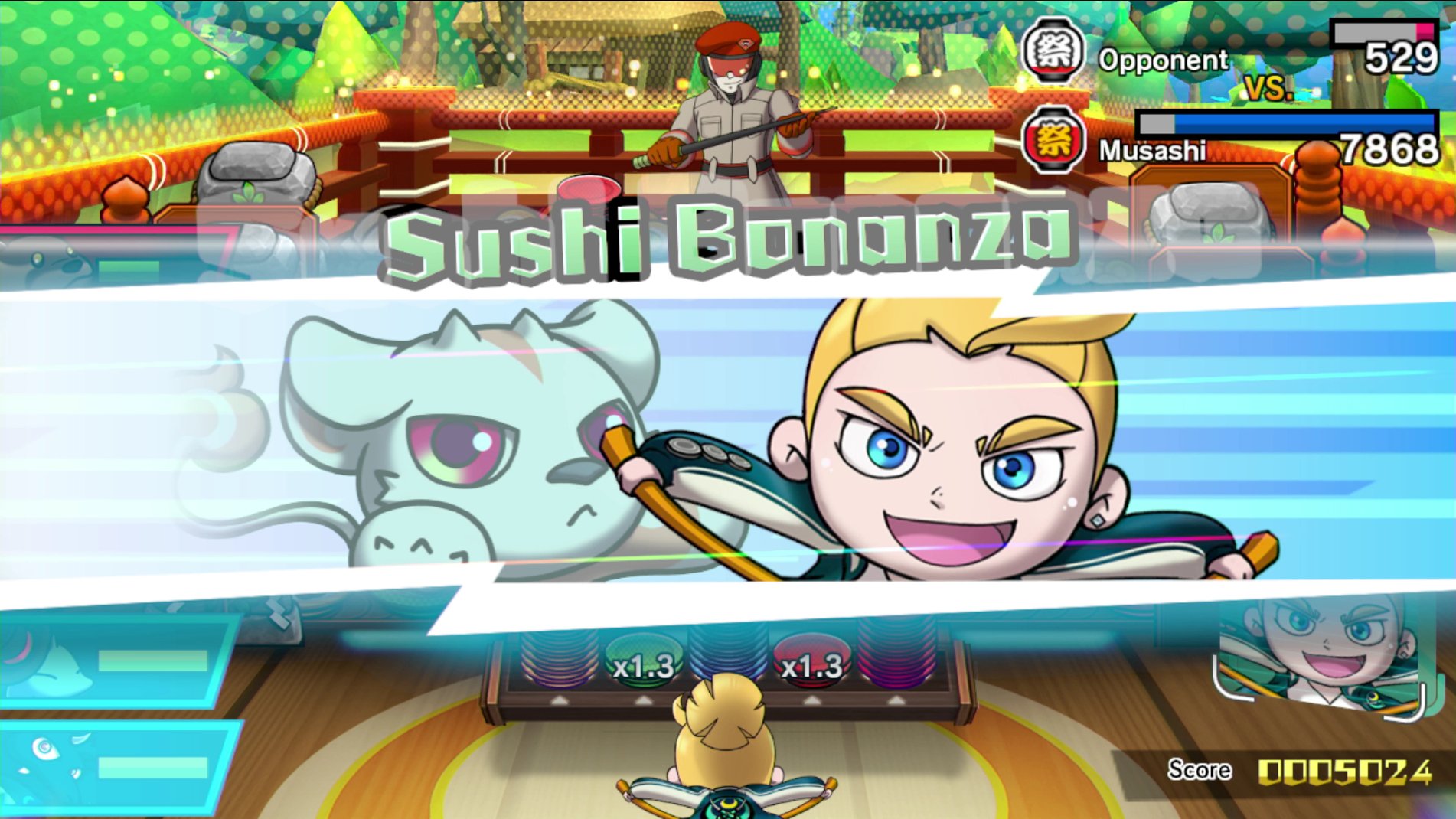 Sushi Striker: The Way of Sushido - Nintendo Switch Game | Fast-Paced Puzzle Adventure | Perfect for Family Game Night & Anime Fans