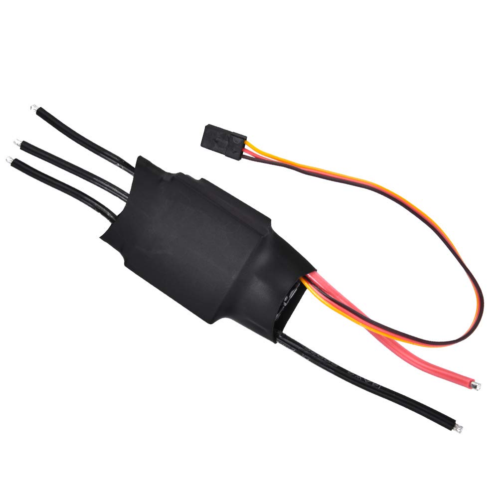 60A RC Boat ESC - Robust Waterproof Electronic Speed Controller with 5V/3A UBEC for RC Model Boats - Perfect for Racing, Hobbyists & Remote Control Boating Enthusiasts