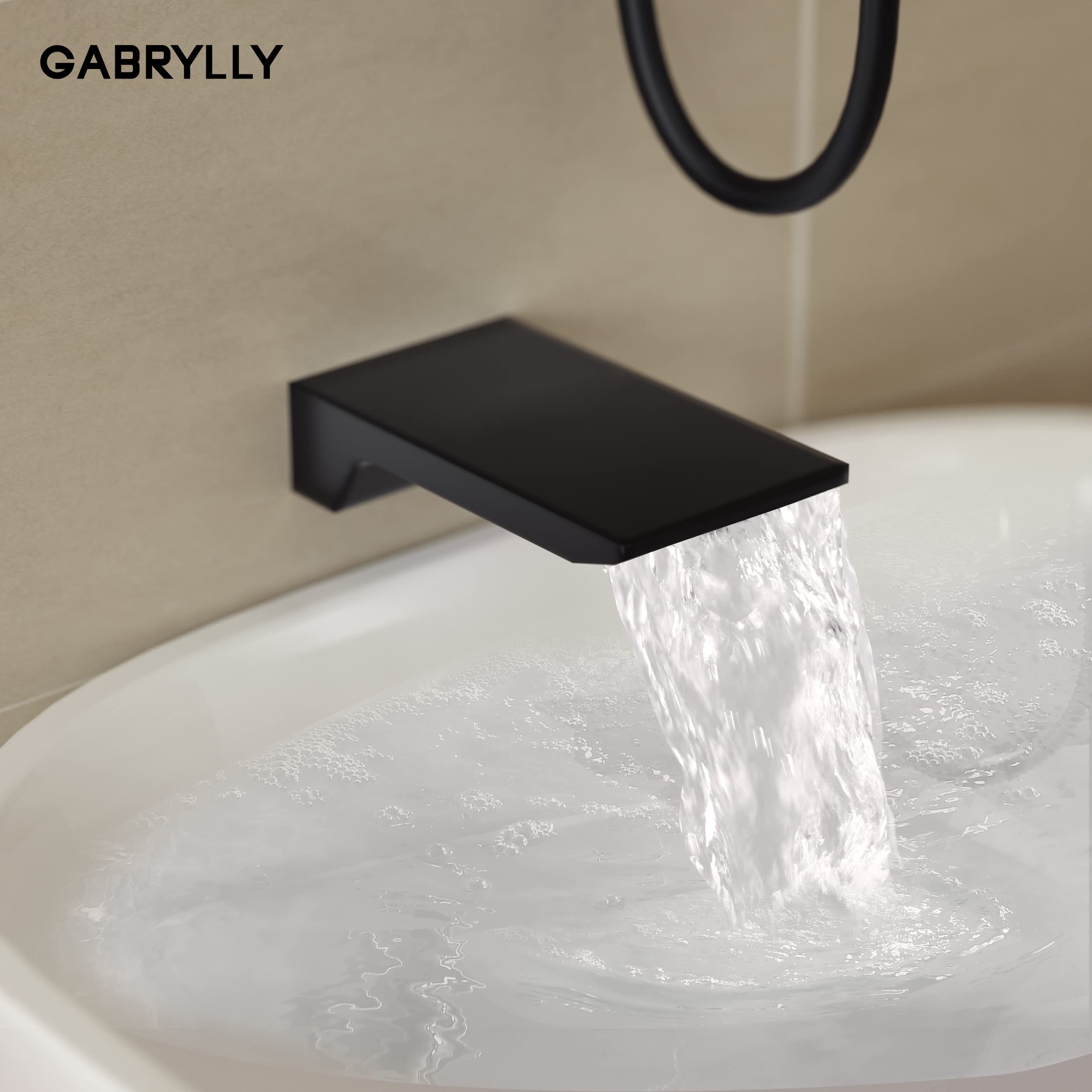 Gabrylly Matte Black Shower System - 10