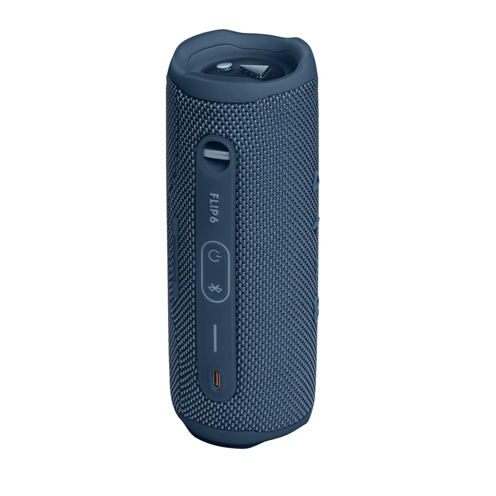JBL FLIP 6 Waterproof Bluetooth Speaker - Portable Wireless Speaker with 12 Hours Playtime, IP67 Rating, Bundle Includes gSport Carbon Fiber Case (Blue) - Perfect for Beach, Pool, Hiking & Outdoor Adventures