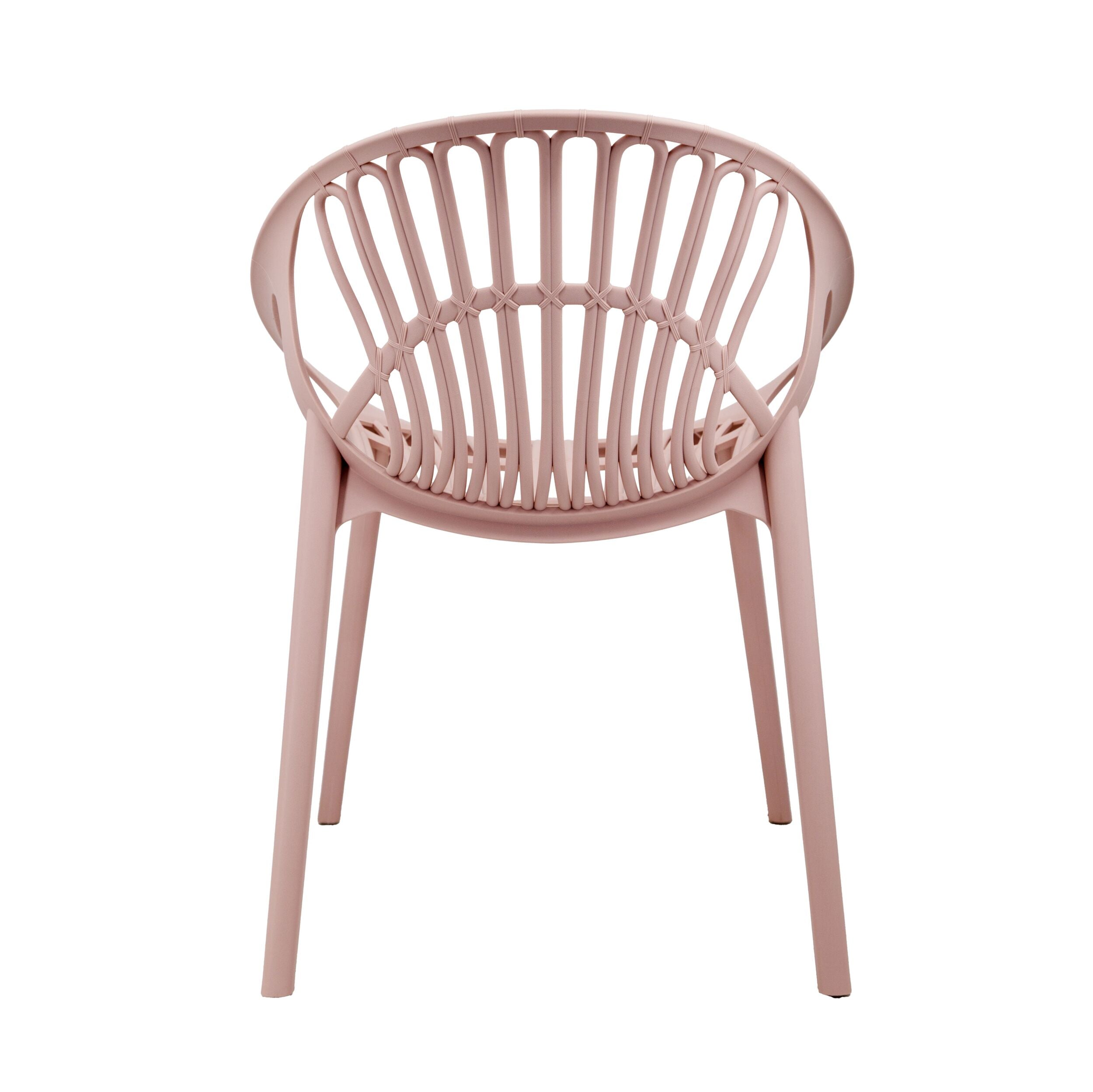 Bohemian Style Dining Chair - Rose Pink Velvet Upholstered Seat, Mid-Century Modern Accent Chair for Kitchen, Dining Room, or Home Office Decor