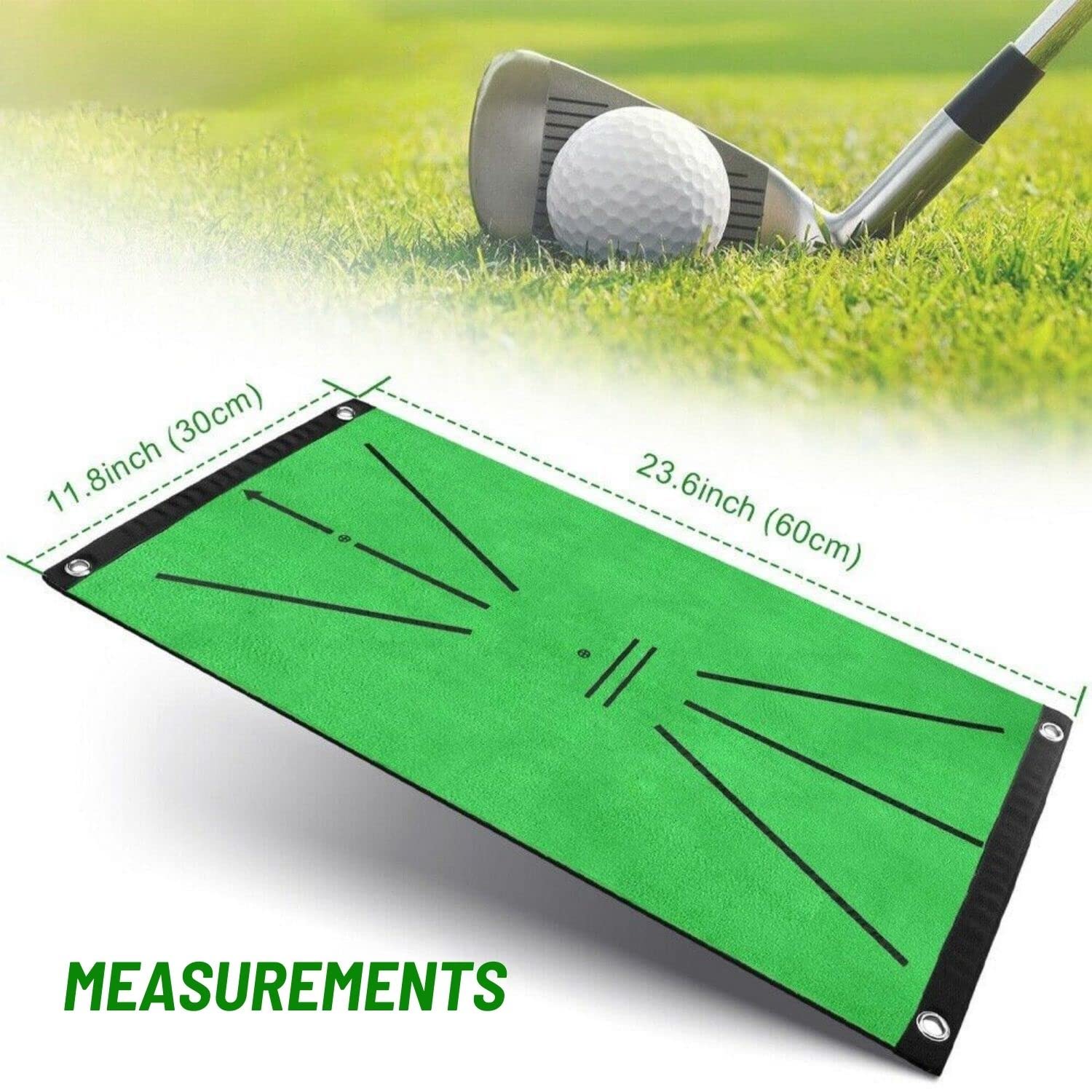10x7ft Golf Practice Net with Target - Includes Golf Mat, 5 Balls, Tees & Carry Bag - Backyard Driving & Chipping Training for Indoor/Outdoor Use - Perfect for Home Practice & Backyard Golf Sessions