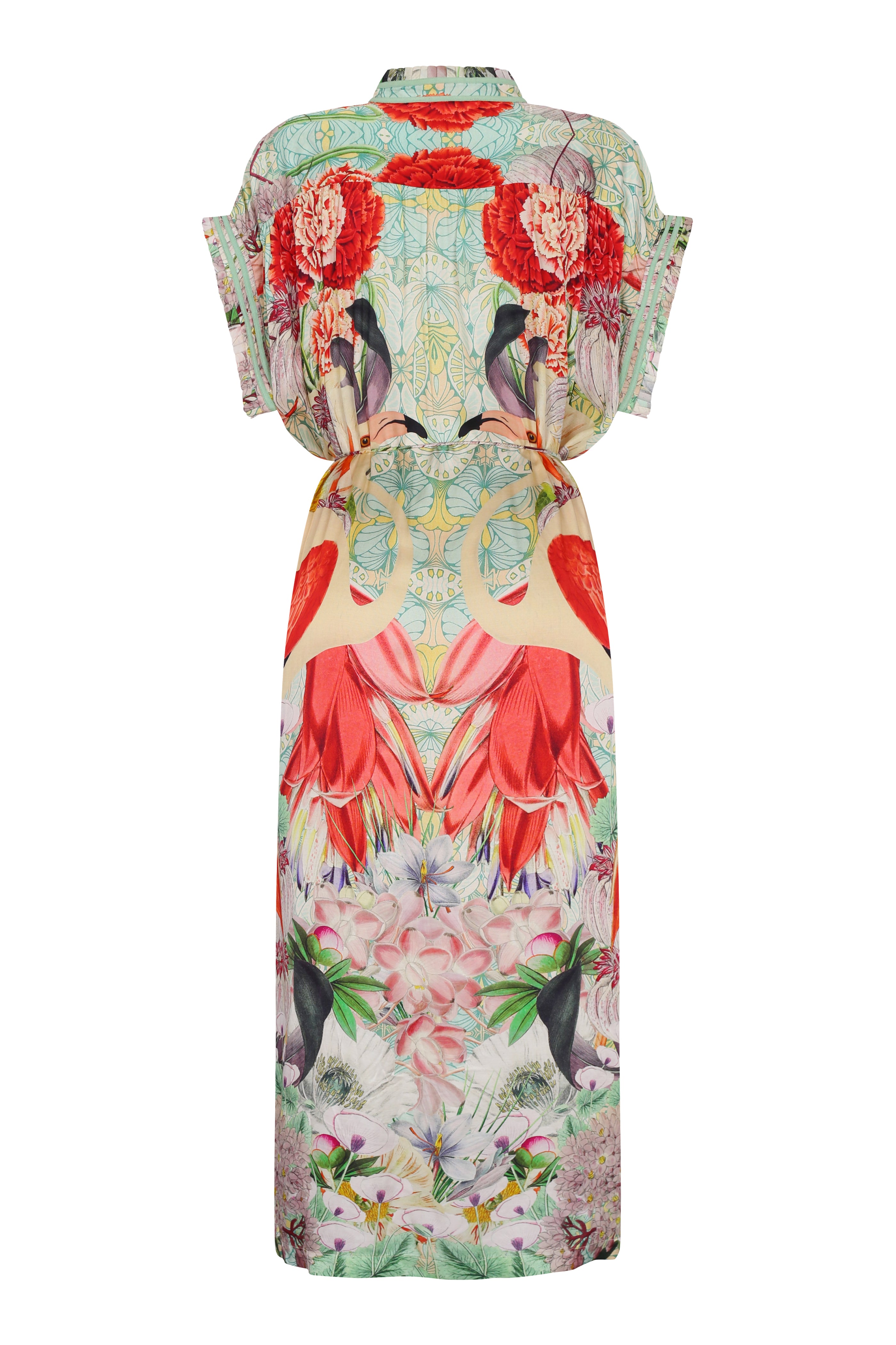 Valerie Kaftan 44 - Elegant Floral Print Maxi Dress for Women | Perfect for Summer Beach Vacations, Boho Parties & Casual Outings