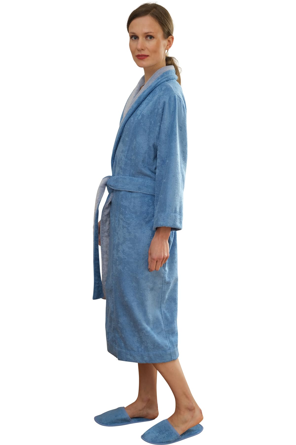 Luxury Robe & Slippers Set with Nightgown for Women - Soft Machine Washable Sleepwear (S-XL) | European Made - Perfect for Spa, Bridal Shower & Relaxing at Home