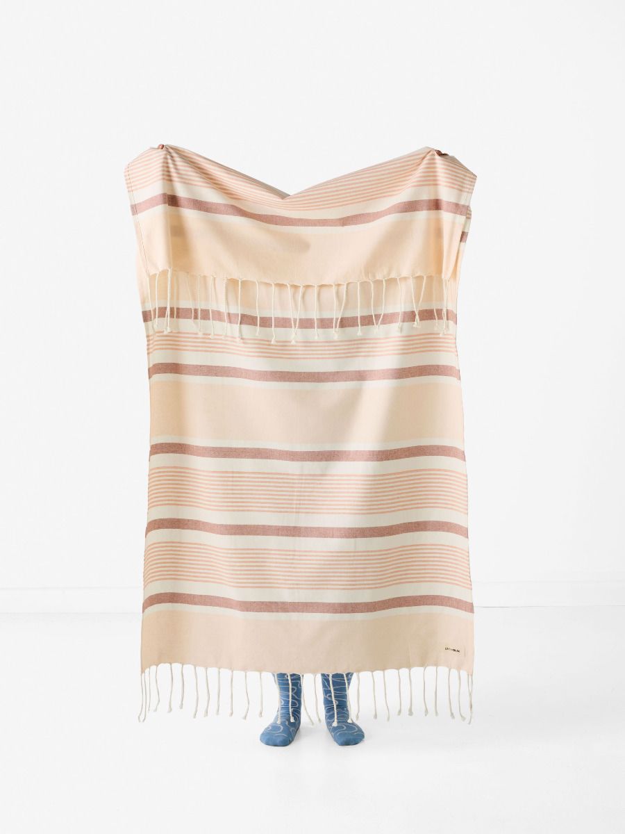 Leros Hammam Striped Beach Towel - Soft, Absorbent & Quick-Drying - Perfect for Pool, Beach & Spa - by Linen House