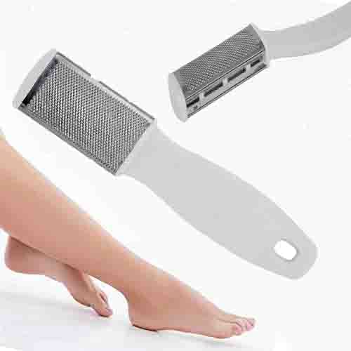 Pelo Steel Foot Exfoliating Scrubber & Cleaner - 2 Pack | Heavy Duty Callus Remover for Dry Cracked Feet | Perfect for Pedicures, Home Spa & Foot Care Routine