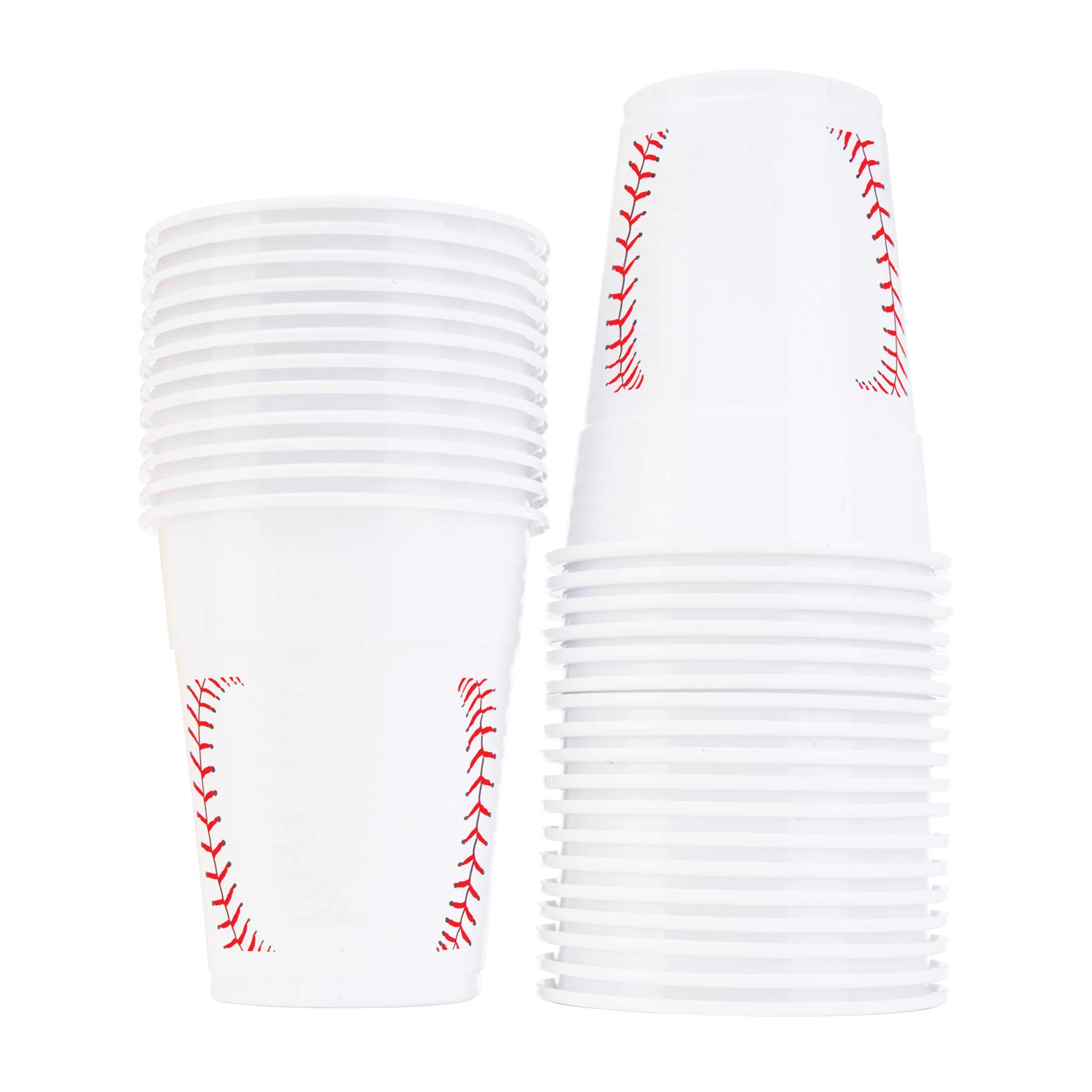 48-Piece Summer Fun Toy Assortment for Kids - Bulk Pack Includes Sunglasses, Inflatable Beach Balls, Water Guns, Bubbles & More | 30-Pack Plastic Baseball Party Cups | Perfect for Beach Parties, Birthday Celebrations & Outdoor Activities