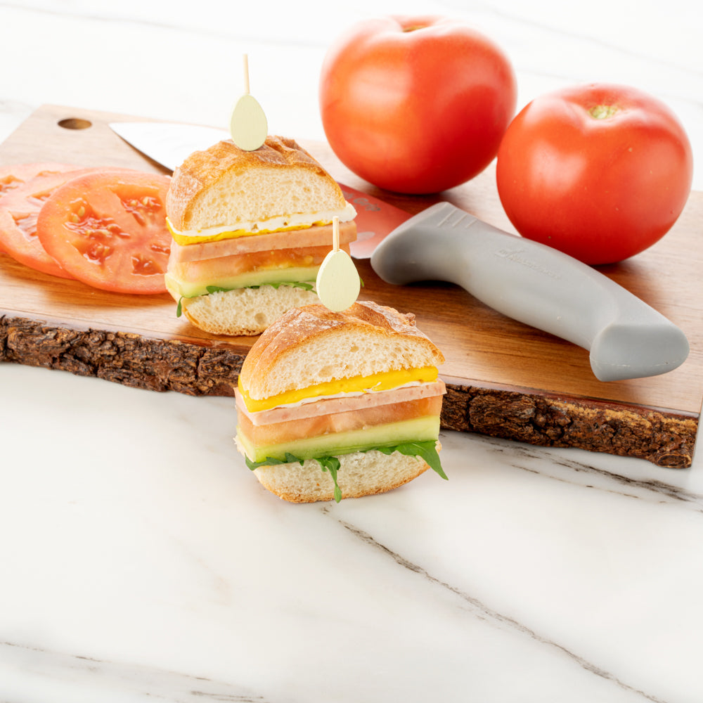Premium Bamboo Egg Skewers - 3.5 Inch (100 Count) for BBQ, Picnics & Party Food Serving - Eco-Friendly Kitchen Utensils