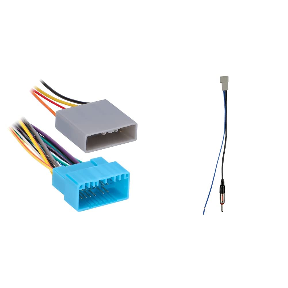 Metra 70-1727 Amplifier Bypass Harness for 2006 Honda Civic | Metra 40-HD10 Antenna Adapter for Honda/Acura Aftermarket Radio Installation | Car Audio Upgrade Solution