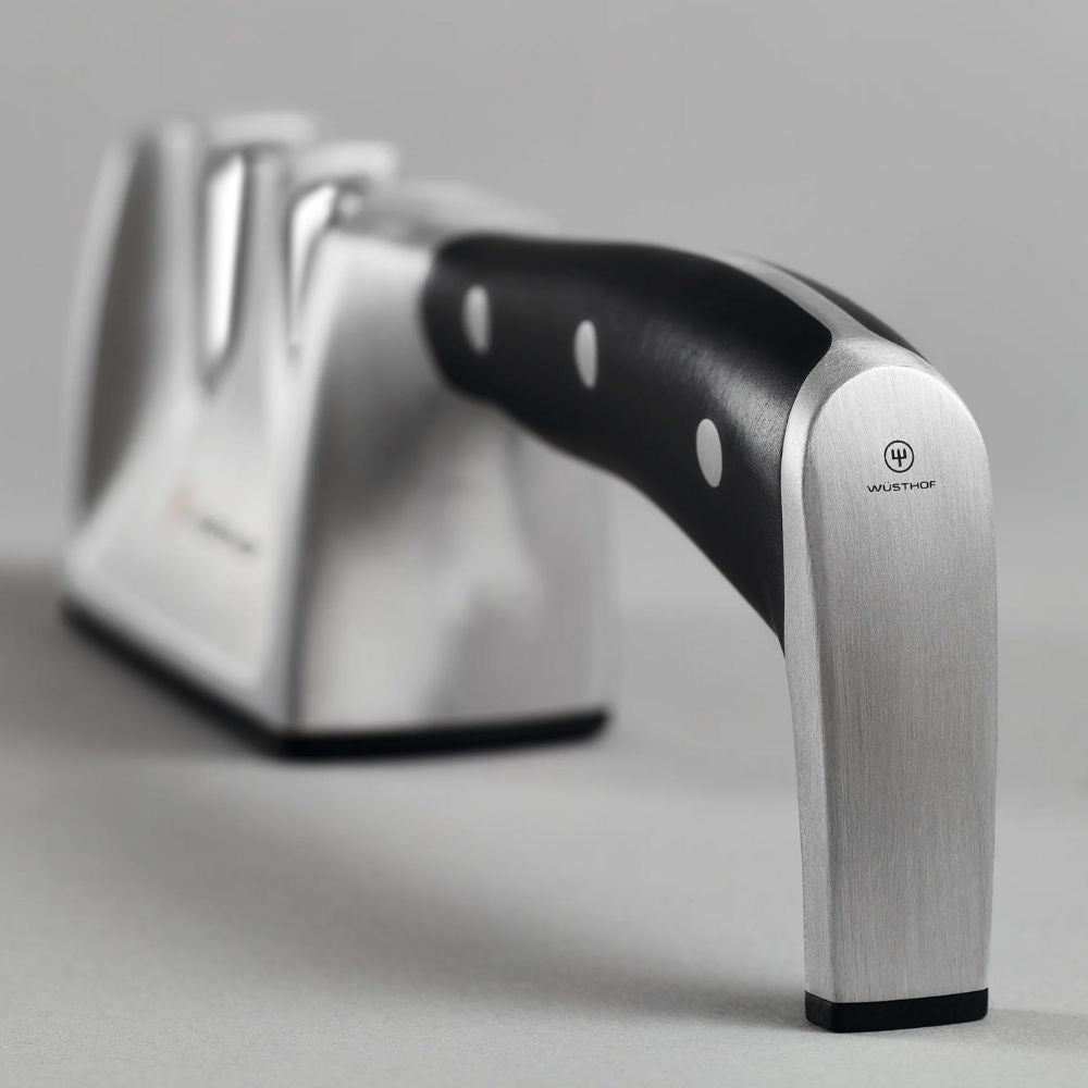 Wusthof Two-Stage Pull-Through Knife Sharpener - Professional Kitchen Tool for Sharpening Chef, Hunting & Pocket Knives - Perfect for Home Cooks & Culinary Enthusiasts