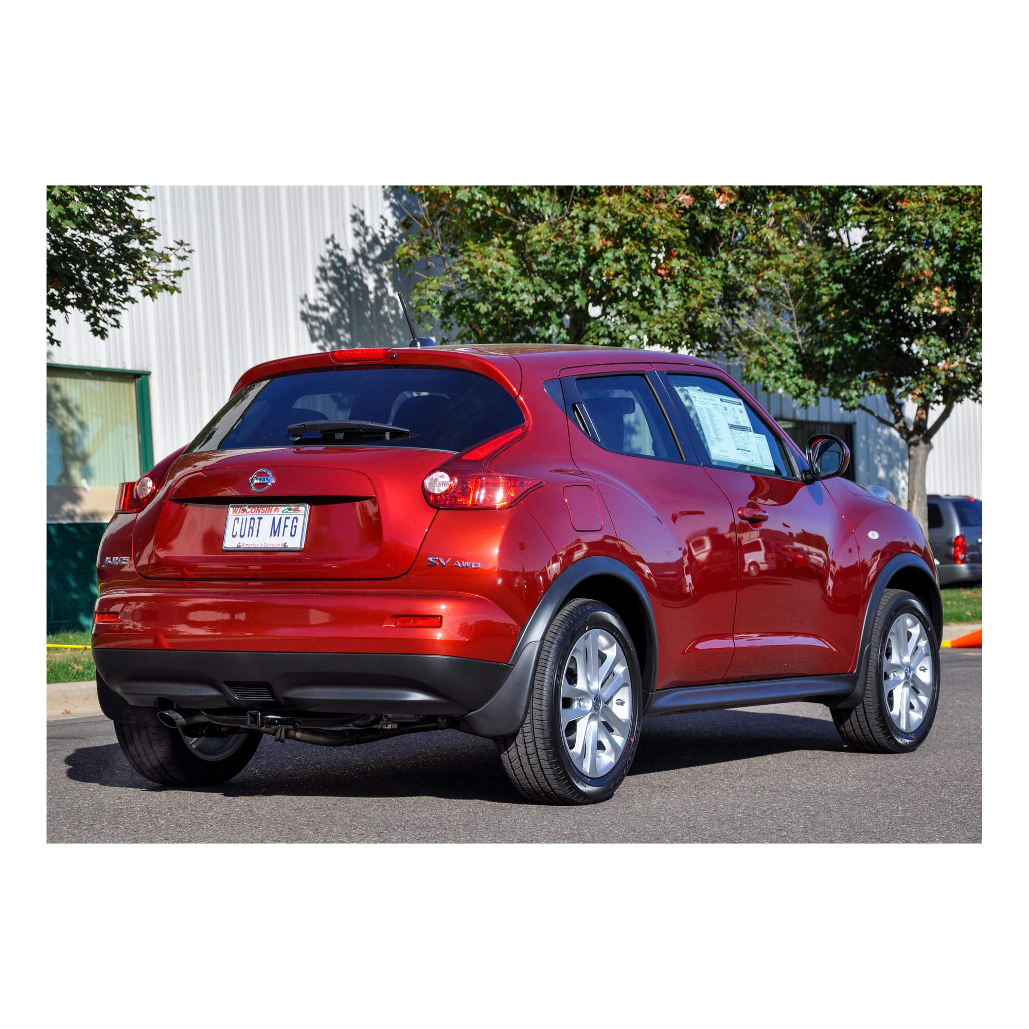 CURT 110883 Class 1 Trailer Hitch with Ball Mount - 1-1/4 Inch Receiver for Nissan Juke | Towing Accessories for Small Trailers, Bikes & Cargo Carriers