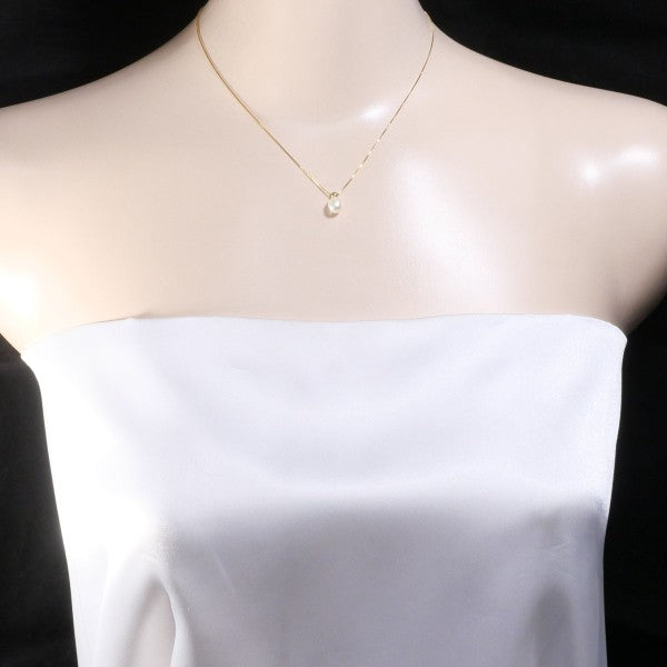18K Yellow Gold Pearl Necklace for Women - Elegant Cultured Pearl Jewelry Gift for Wedding, Anniversary & Special Occasions