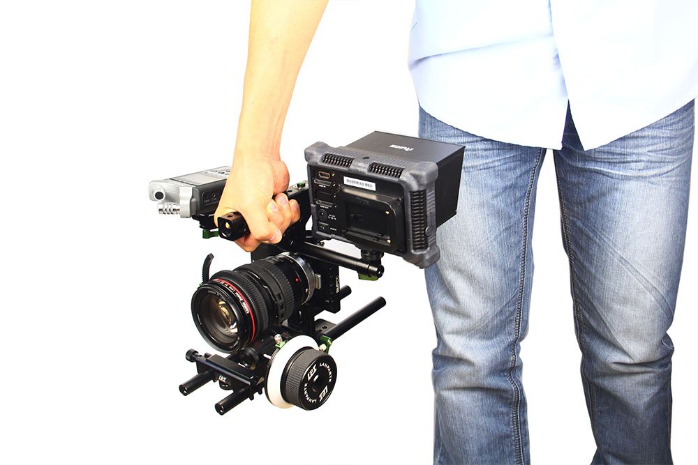 Lanparte BMPCC-01 Blackmagic Pocket Cinema Camera Cage for Blackmagic Pocket 4K/6K - Aluminum Alloy Rig with 15mm Rod Clamps & Cold Shoe Mount - Professional DSLR Stabilizer for Filmmaking, Vlogging and Video Production