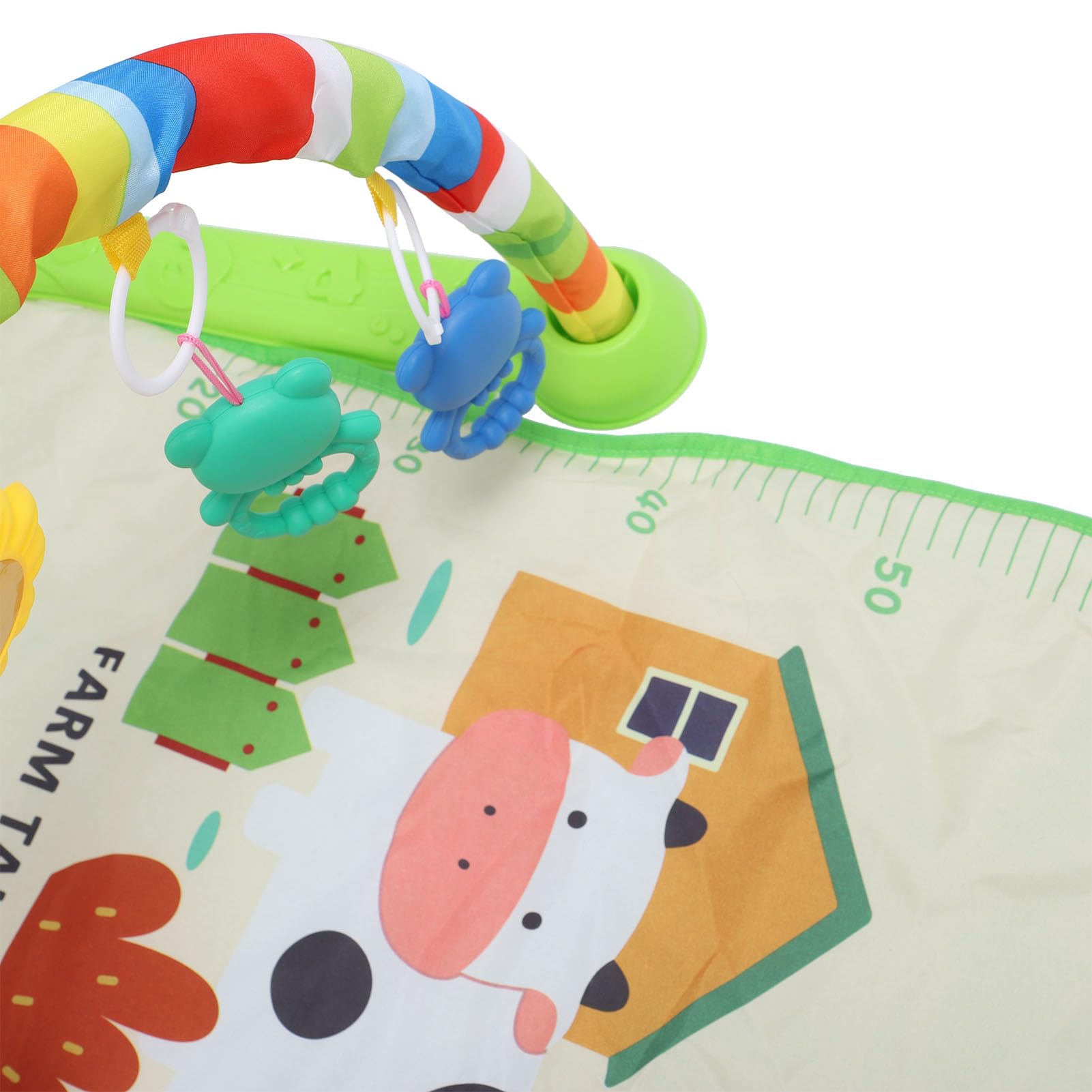 **Foldable Baby Gym Play Mat with Kick & Play Piano - 5 Game Modes & 5 Detachable Sensory Toys | Activity Gym for Infants & Toddlers | Perfect for Tummy Time, Crawling & Early Learning**