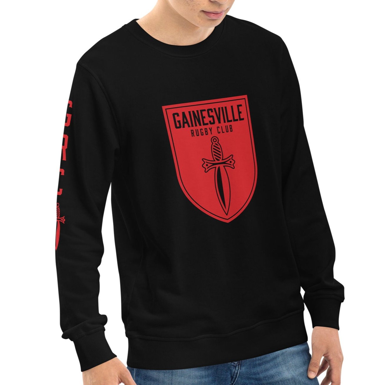 Gainesville Spartans RFC Vintage Retro Crewneck Sweatshirt - Perfect for Rugby Fans, Game Day & Casual Wear