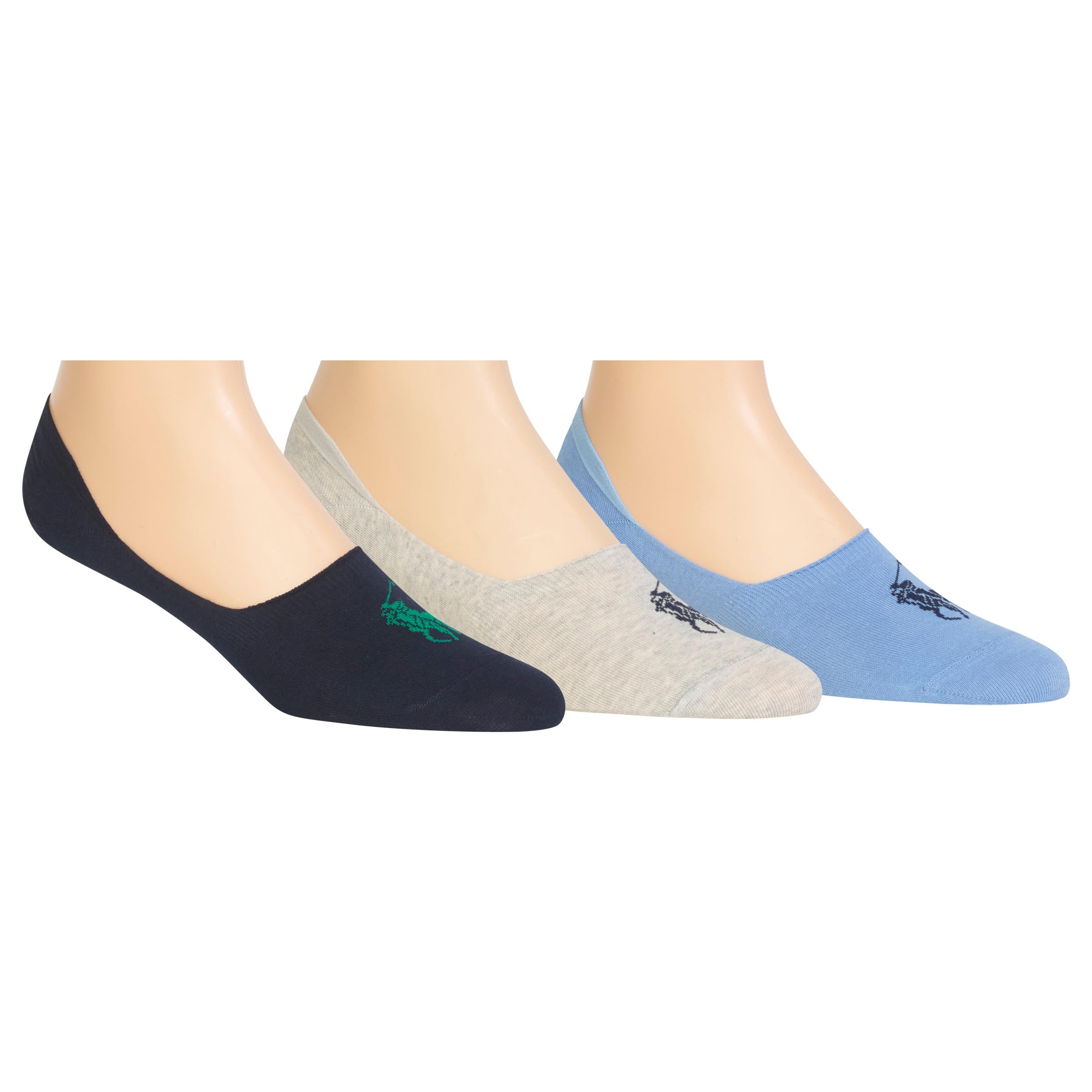 Ralph Lauren Men's Lightweight Liner Socks 3-Pack - Breathable No-Show Socks for Casual Wear, Sports & Dress Shoes | Comfortable Thin Socks for Everyday Use