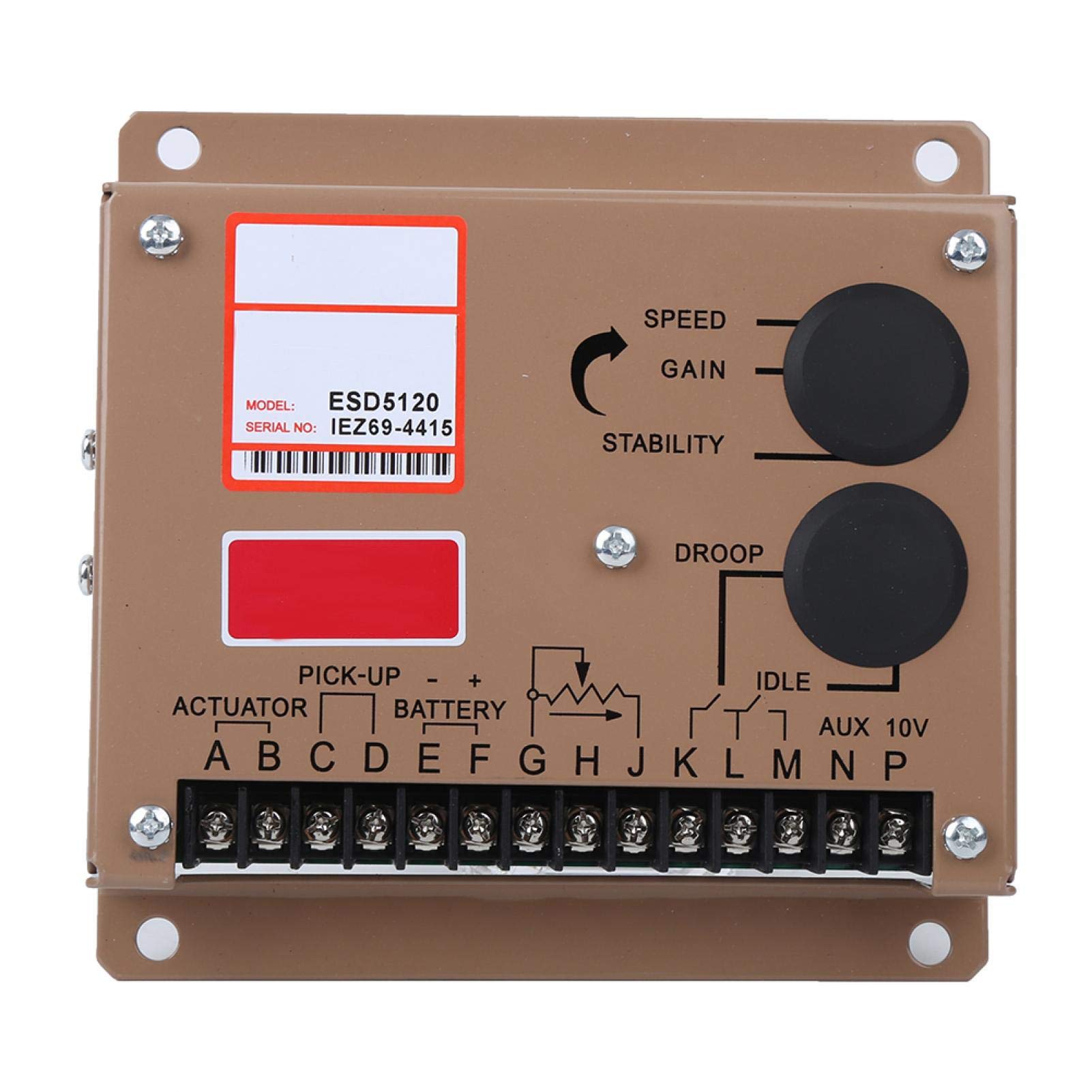 Agatige ESD5120 Electronic Engine Speed Controller - DC Motor Speed Regulator & Governor for Low Voltage Equipment, Diesel Generators | Perfect for Industrial Machinery, Power Tools, and Backup Power Systems