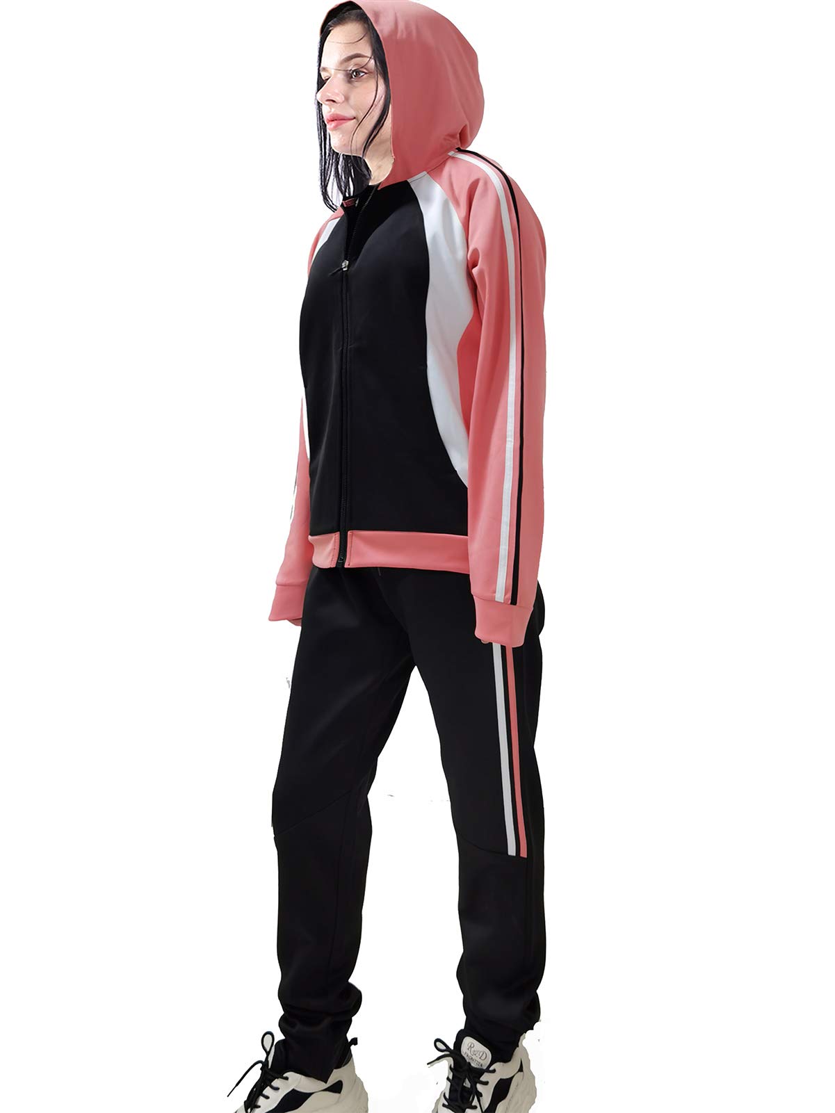 Women's Casual 2-Piece Track Suit Set - Comfortable Sweatsuit for Running, Yoga & Lounge Wear - Perfect for Gym, Workouts and Relaxing at Home