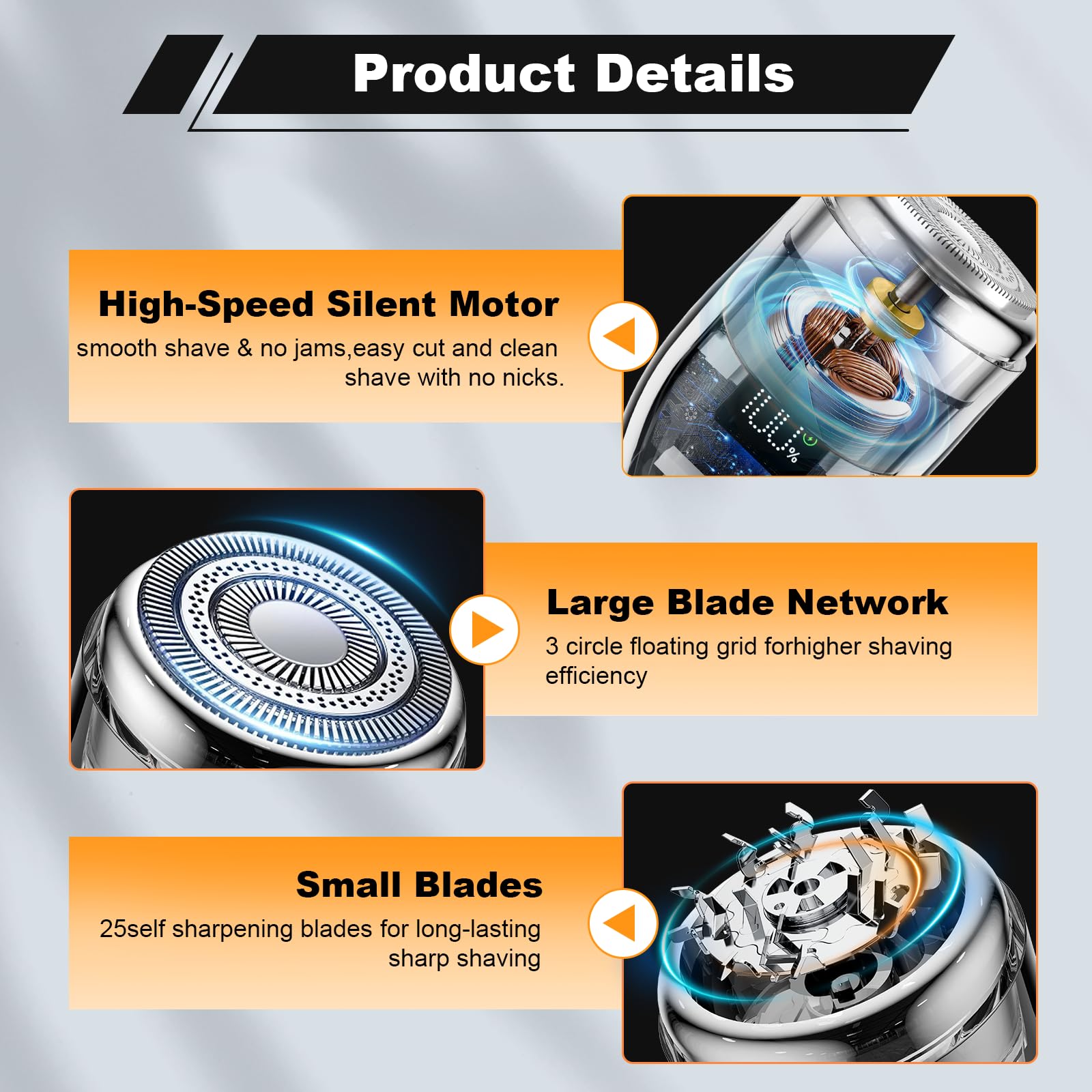 Mini Electric Shaver for Men - Portable USB-C Rechargeable Travel Razor with Powerful Motor | Perfect for Business Trips, Gym Bags & Daily Grooming (Black)