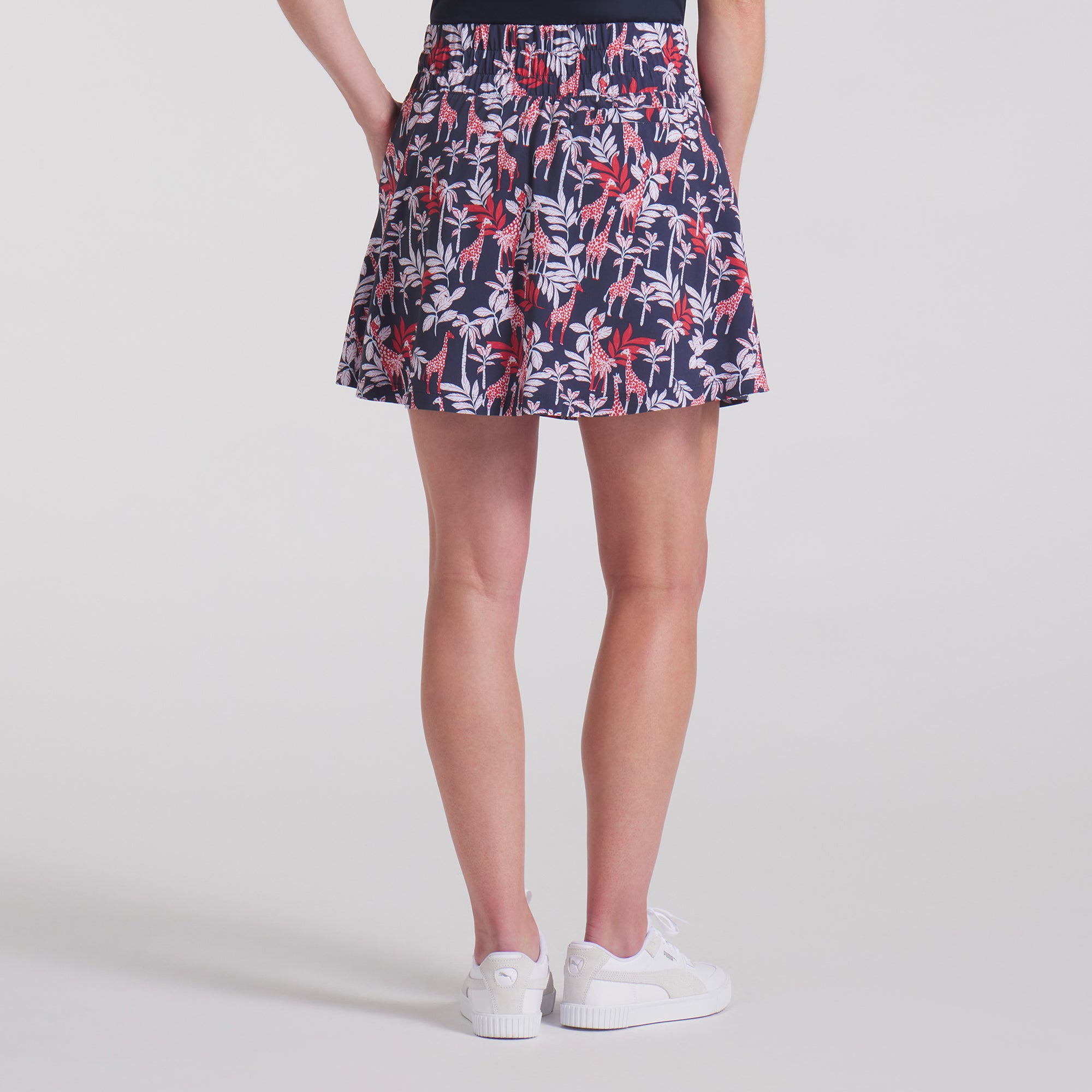 Women's Floral Printed Golf Skirt - Breathable Stretch Golf Skirt for Women - Perfect for Golfing, Tennis & Outdoor Activities
