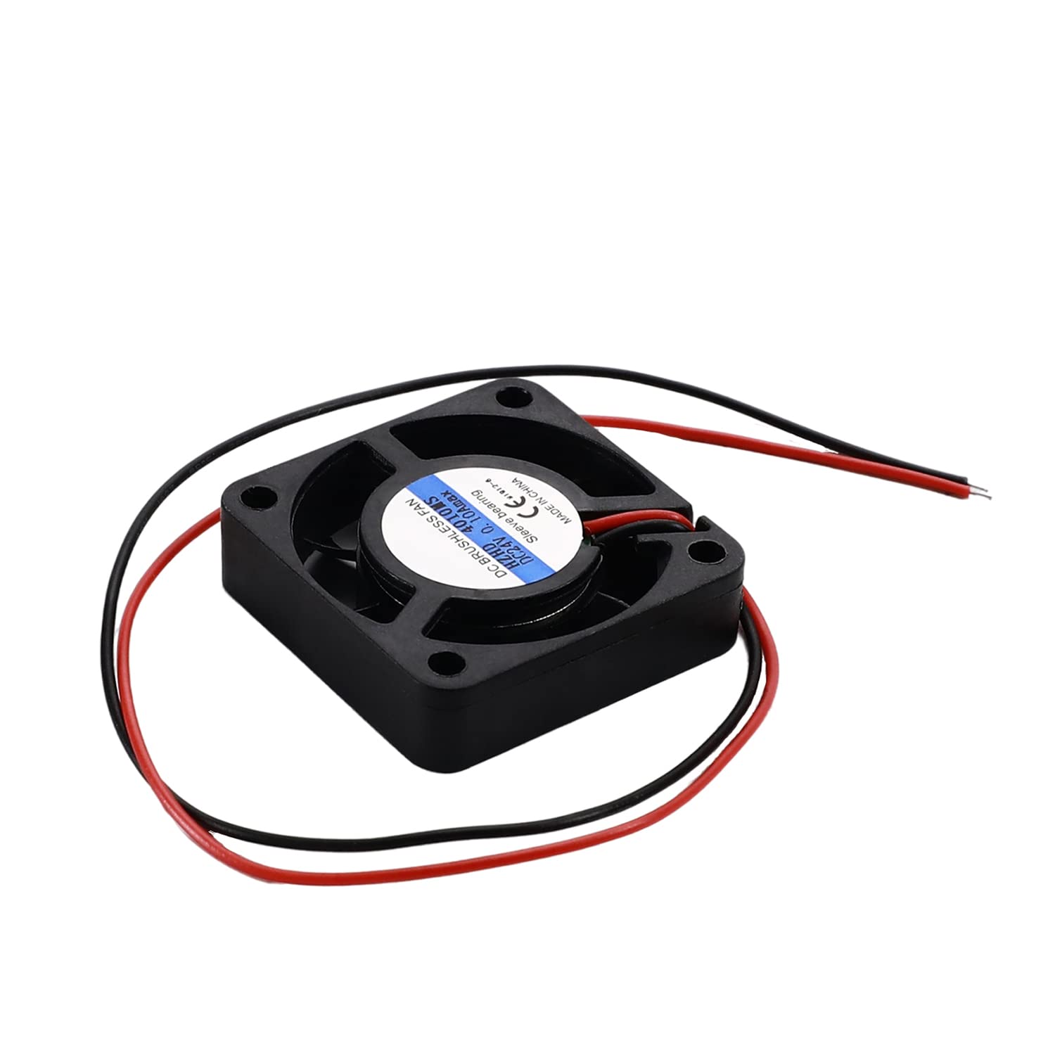 2.4W Brushless Cooling Fan 24V - Ultra Quiet Sleeve Bearing Computer Case Fan 40x40x10mm - Low Noise Air Exhaust Vent Fan for PC Case, CPU Radiator & Electronics Cooling - Perfect for Gaming Rigs, Servers & Home Office PCs