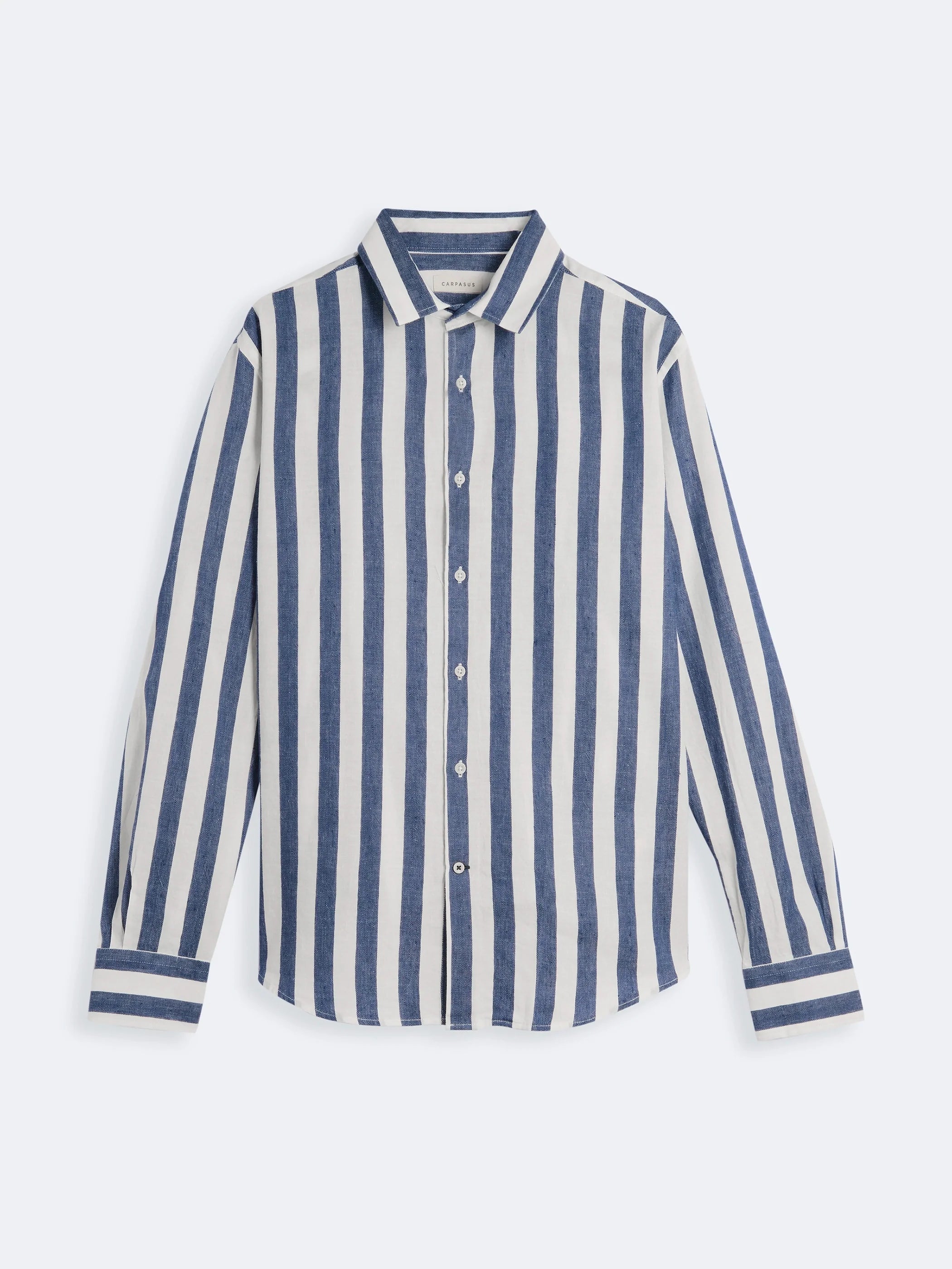 Premium Linen Shirt for Men - Maggia Navy Blue - Breathable & Comfortable Summer Casual Wear for Beach, Travel & Outdoor Activities