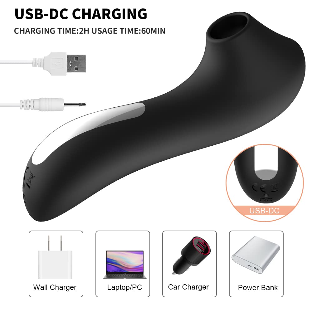 Powerful Clitoral Sucking Vibrator for Women - Rechargeable USB Egg Vibrator, G-Spot & Clitoral Stimulator - Perfect for Solo Play & Couples Pleasure - Ultimate Female Sex Toy for Intimate Moments