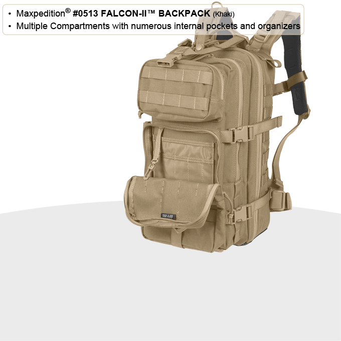 Falcon II 23L Waterproof Hiking Backpack - Lightweight Travel Daypack for Men & Women - Perfect for Outdoor Camping, Hiking, and Daily Commute