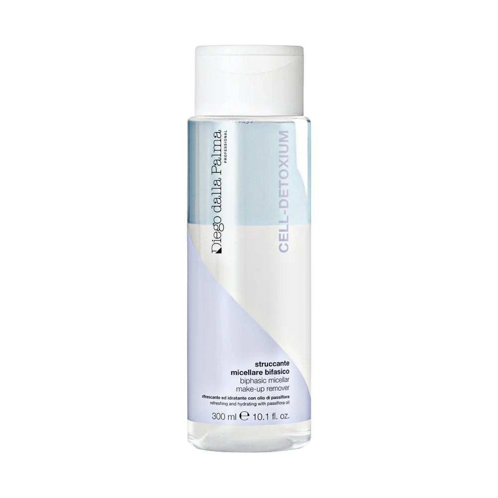 DDP Diego Dalla Palma CELL DETOXIUM Biphasic Micellar Makeup Remover - Gentle Oil-Free Eye & Face Cleanser for Sensitive Skin | Perfect for Daily Makeup Removal & Skincare Routine
