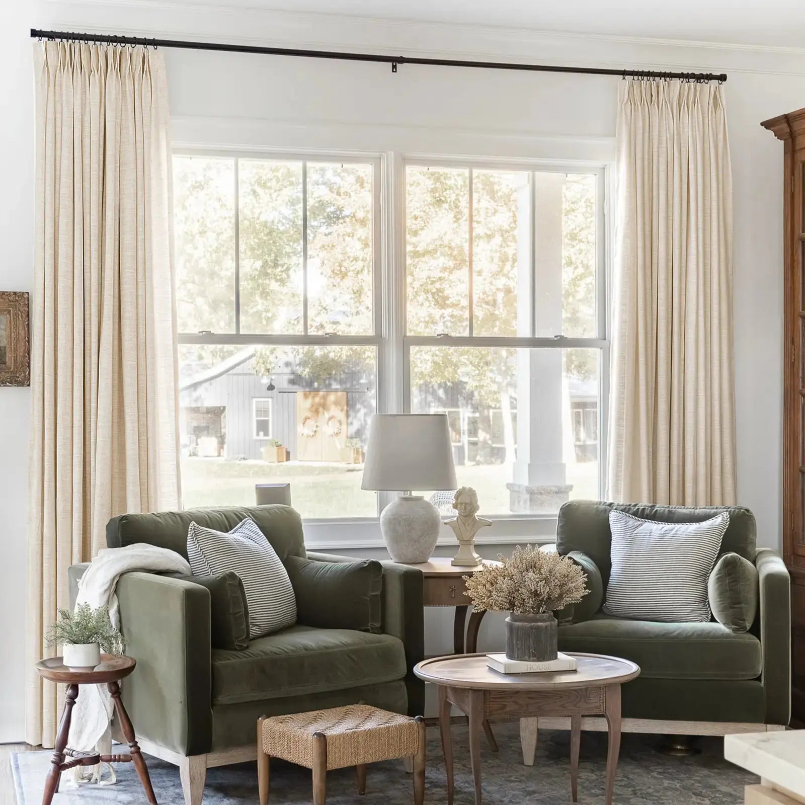 Motorized Blackout Pinch Pleat Curtains - Ready Made for Living Room & Bedroom - Noise Reduction & Light Blocking for Better Sleep