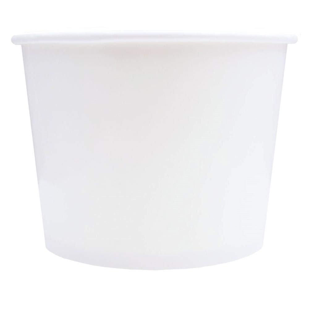UNIQ 1000-Count 16 oz White Disposable Paper Ice Cream Cups | Bulk Dessert Cups for Ice Cream, Yogurt, Gelato, Frozen Treats | Perfect for Parties, Catering & Ice Cream Shops