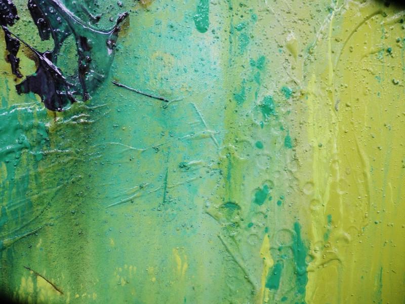 Lime And Sublime 100x100cm Green Abstract Canvas Art - Modern Wall Decor for Living Room, Bedroom & Office