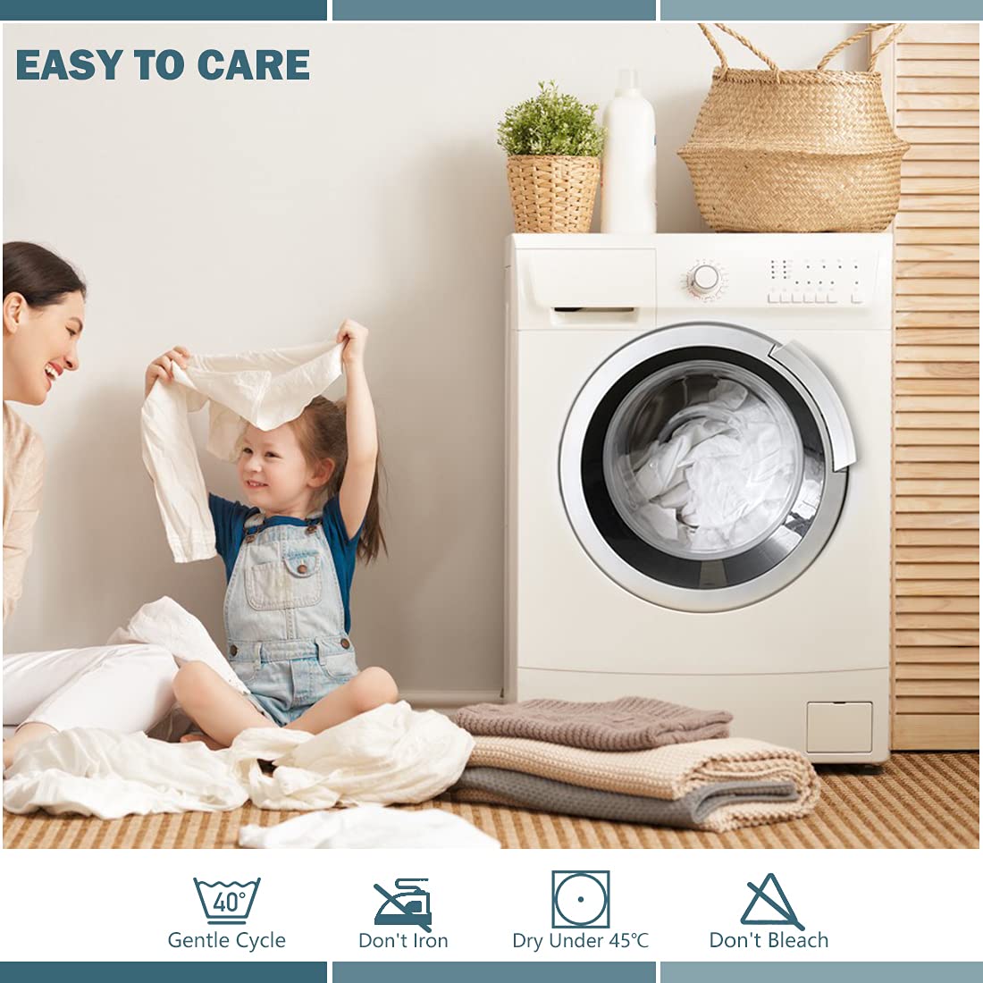 Cal King Waterproof Mattress Protector - Deep Pocket Fitted Mattress Cover, Soft & Breathable Bed Pad, Noiseless Stretch to 25