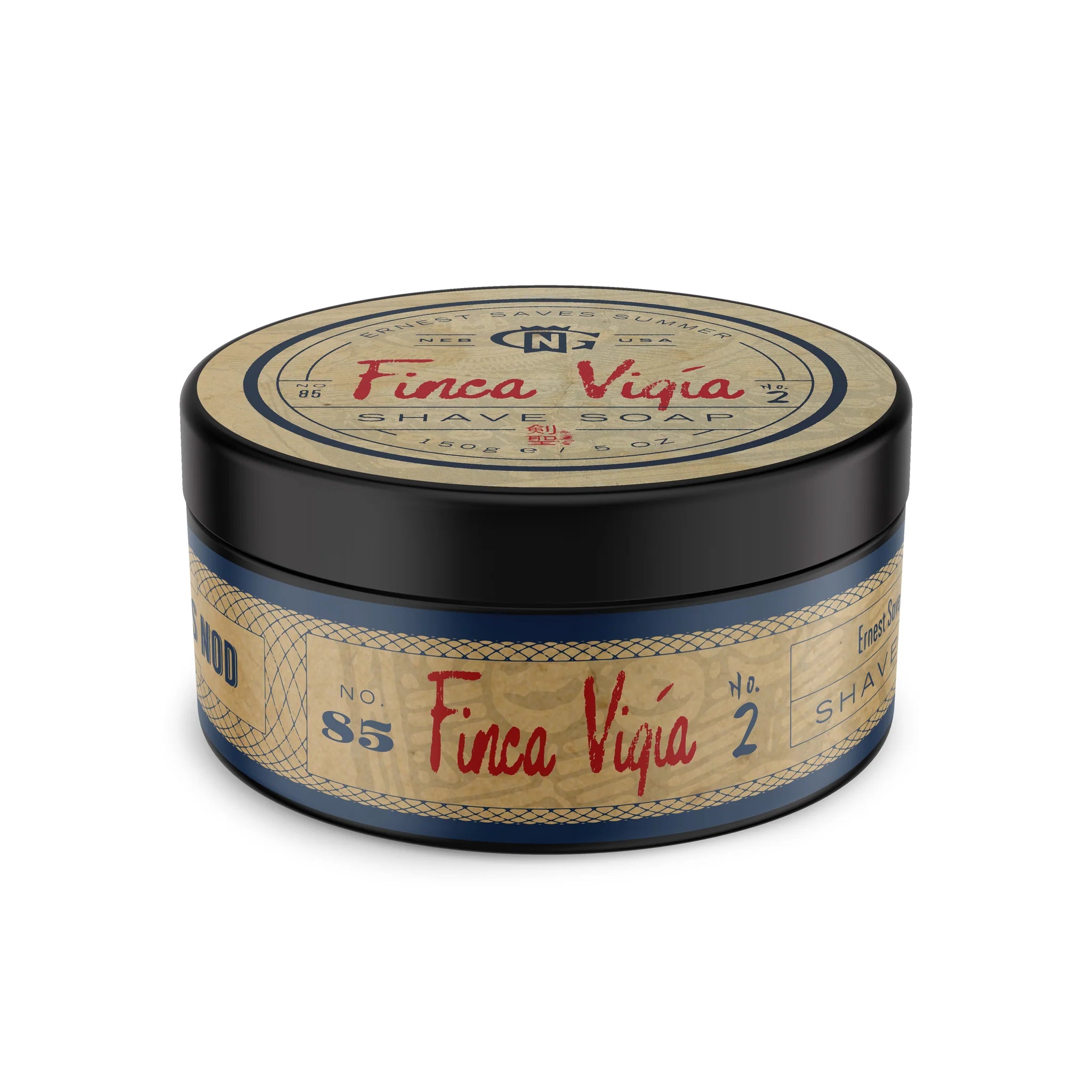 Premium Ernest Saves Summer Shaving Soap - Finca Vigía Scented Grooming Bar for Men | Classic Wet Shaving & Beard Care for Daily Use