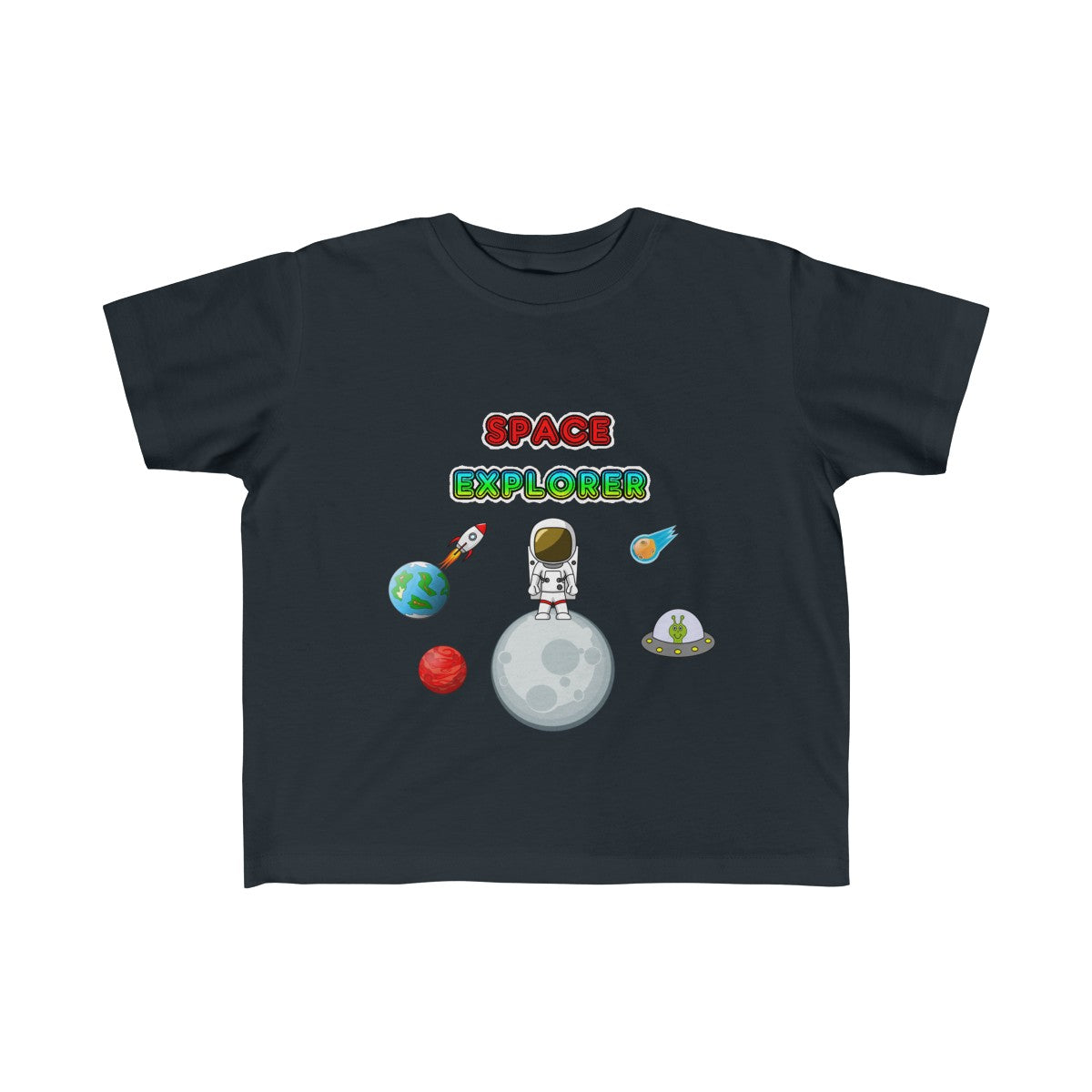 Kids Space Explorer T-Shirt - Astronaut Galaxy Print Tee for Boys & Girls - Fun Science Fiction Outfit for School, Play & Costume Parties