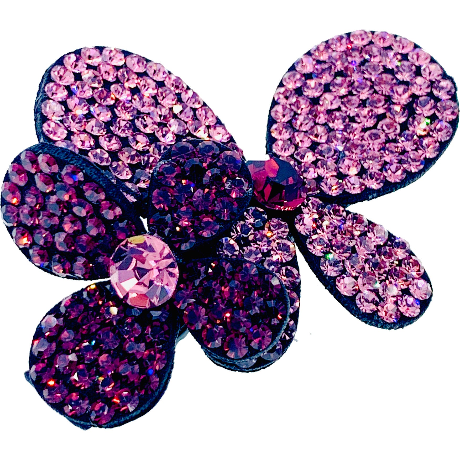 Elegant Laurel Butterfly Hair Clip with Swarovski Crystals - Perfect for Weddings, Parties & Special Occasions
