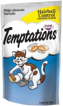 Whiskas Temptations Tuna Flavor Cat Treats, 3 oz (Pack of 12) - Delicious Crunchy Snacks for Cats - Perfect for Training, Rewards & Bonding with Your Feline Friend