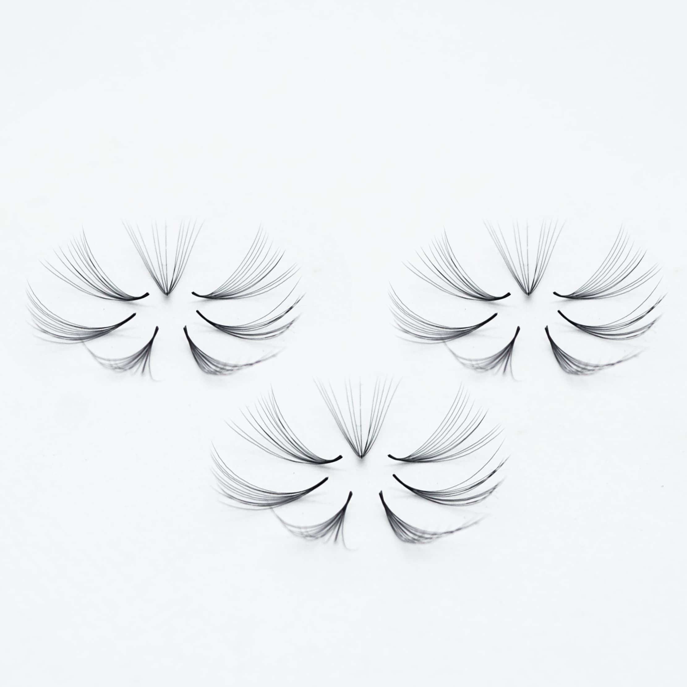 Premium 1000pcs Handmade Eyelash Extension Fans - 3D/4D/5D/6D/7D/8D/10D Volume Lashes, C Curl 8D 15mm for Salon & DIY Lash Artists - Perfect for Bridal, Party & Special Occasion Makeup