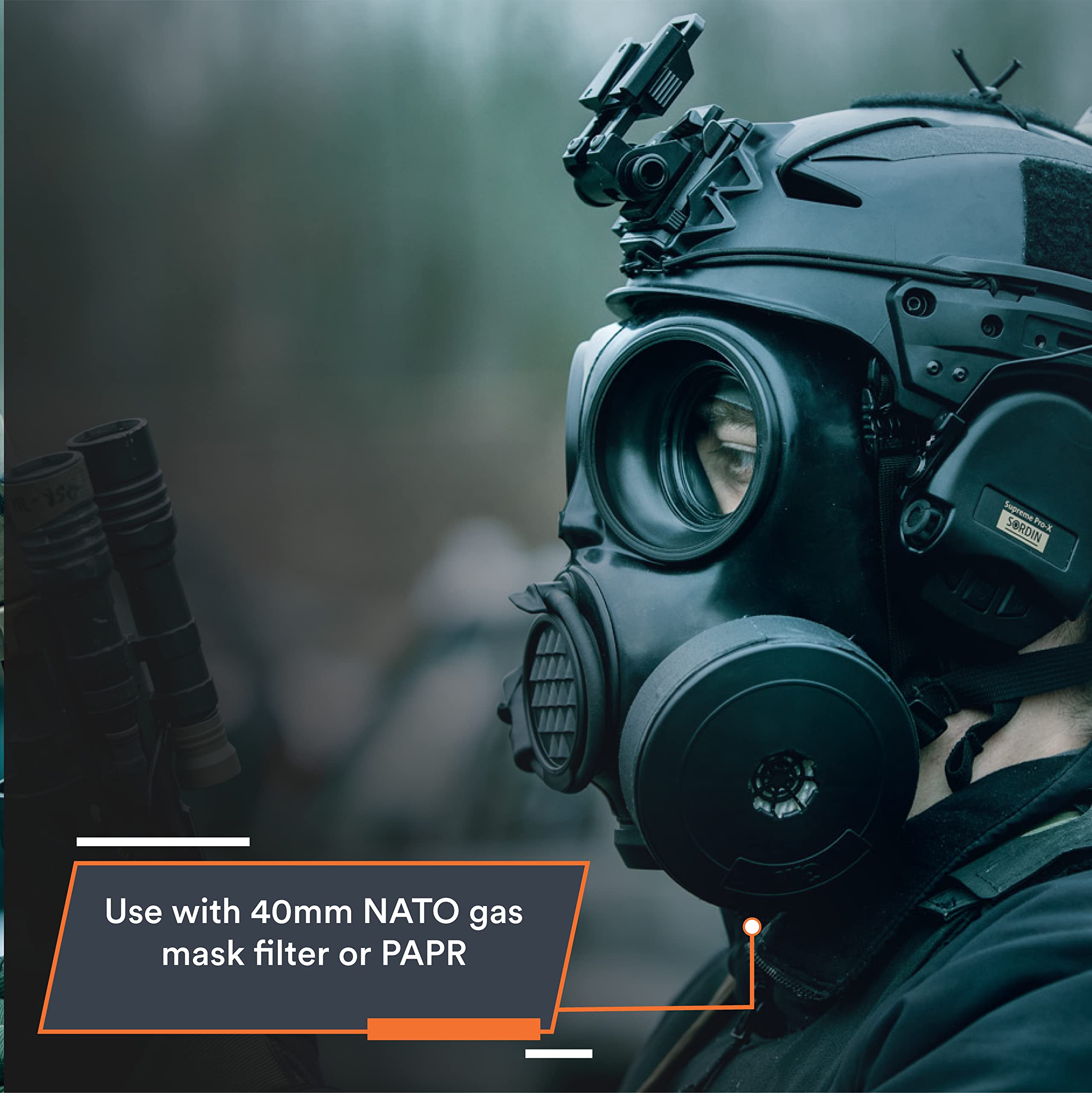 MIRA SAFETY CM-7M Full Face CBRN Gas Mask - Military Grade Chemical & Biological Respirator for NBC Protection - Ideal for Emergency Preparedness, Industrial Safety & Survival Scenarios