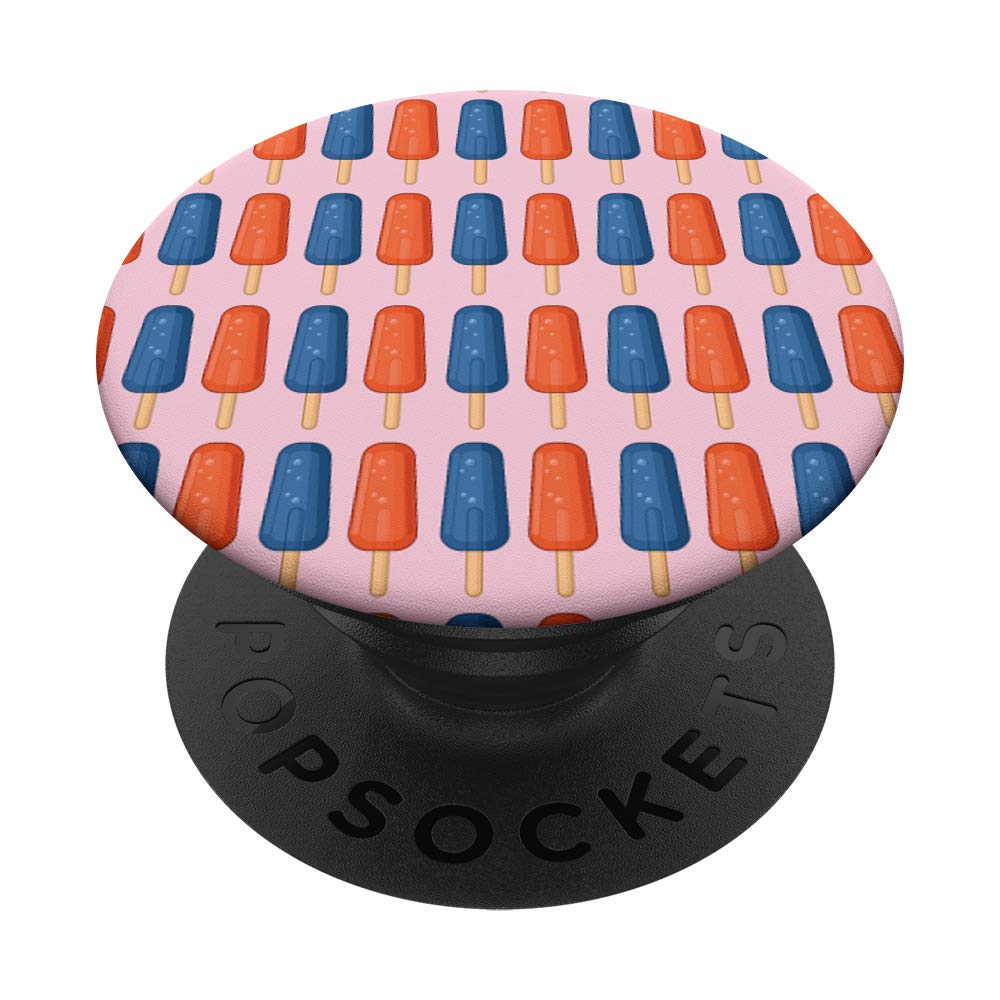 Funny Ice Pops Ice Lollies Pattern PopSockets Grip & Stand for iPhone, Samsung & Tablets - Perfect for Summer Snacks, Pool Parties & Outdoor Adventures