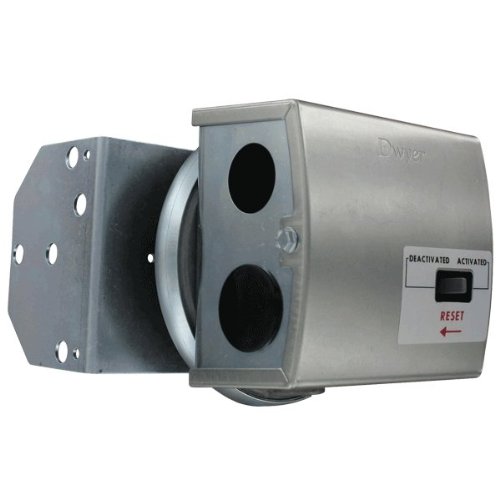 Dwyer® 1831-1-RA-S DPDT Low Differential Pressure Switch with Manual Reset (2.5-9