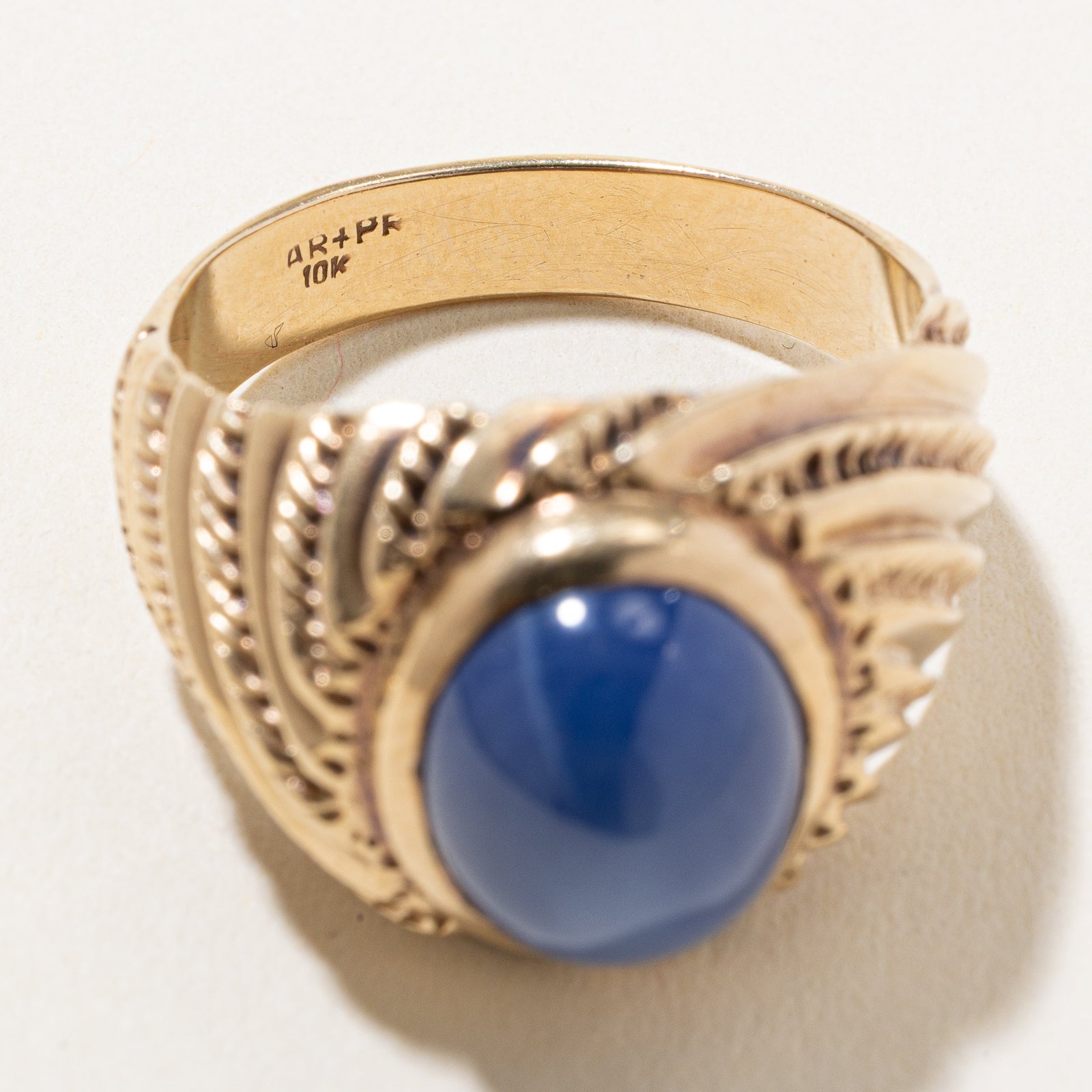 Synthetic Sapphire Cocktail Ring - 7.50ct Blue Gemstone Statement Ring - Size 9.75 - Elegant Evening Party Jewelry for Women - Perfect for Weddings, Galas & Special Occasions