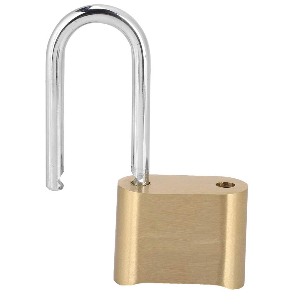 4-Dial Combination Padlock - Brass Travel Luggage Lock with Resettable Code for Suitcases, Backpacks, Lockers & Gym Bags | Secure Your Belongings During Travel, Workouts & Storage