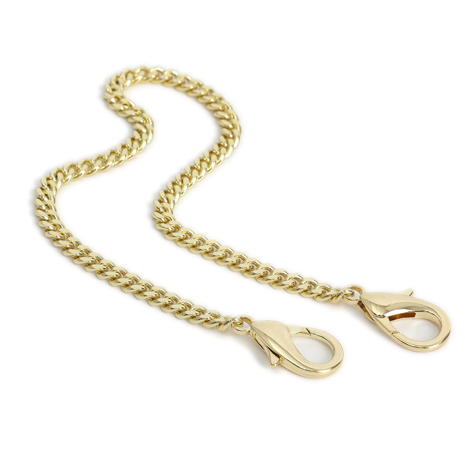 Mini Purse Chain Strap Replacement - 13 Inch Light Gold Handbag Crossbody Shoulder Strap Accessory with Charms | Perfect for Evening Bags, Clutches & Designer Purse Strap Upgrade
