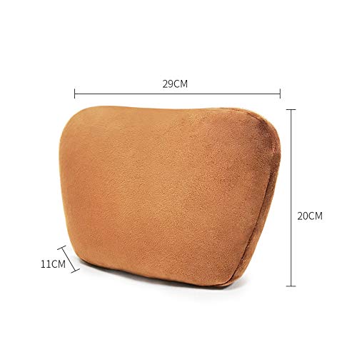 2PCS Premium Car Headrest Neck Pillow for Mercedes-Benz Maybach - Soft Suede Cover with Lumbar Support | Perfect for Long Drives & Road Trips