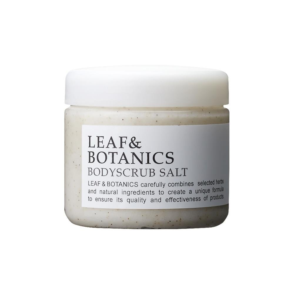 Leaf & Botanics Japanese Body Scrub Salt 155g - Exfoliating & Detoxifying Dead Sea Salt for Smooth Skin - Perfect for Spa Day & Self-Care Routine