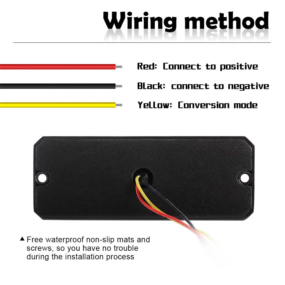 1PCS Red LED Emergency Strobe Light Bar 12-24V with 12 LEDs - Multi-Strobe Modes for Cars, Trucks & Emergency Vehicles | Waterproof Surface Mount Warning Flash Light for Police, Construction & Road Safety